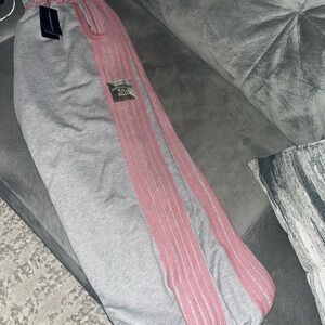 GV Gallery Raspberry Hills Gray and Pink Sweatpants